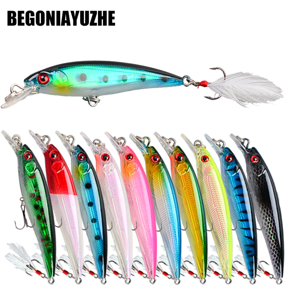 10pcs Bionic Minnow Fishing Lu - Fishing Hook Treble recension och pris