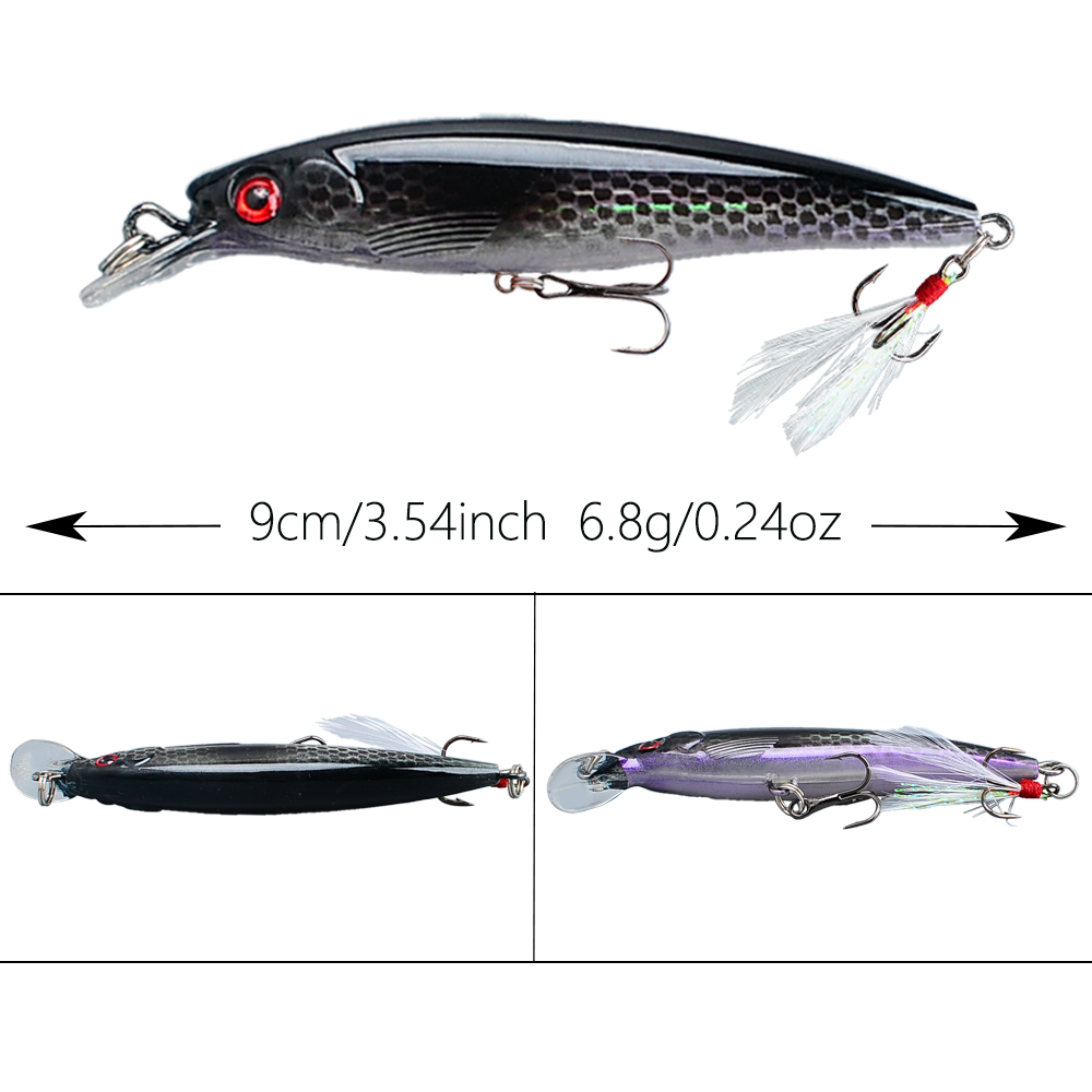 10pcs Bionic Minnow Fishing Lu - Fishing Hook Treble recension och pris