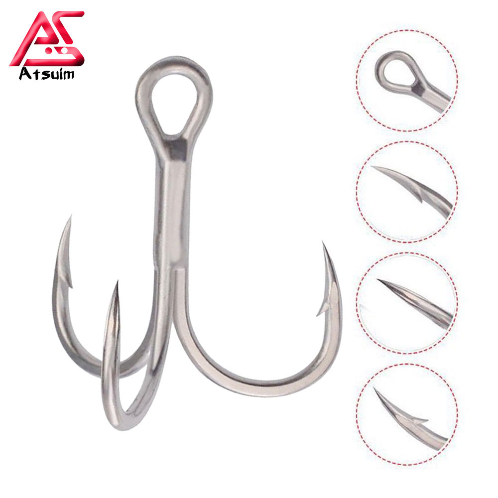 AS 100pcs Treble Hooks 4X Stro - Fishing Hook Assortment recension och pris