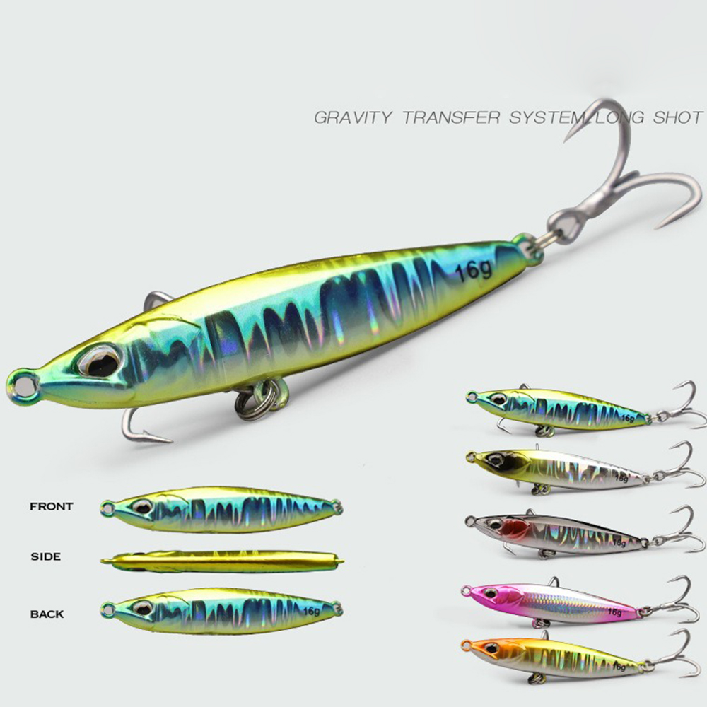 Jig Fishing Lures Metal Jiggin - Fishing Hook Treble recension och pris