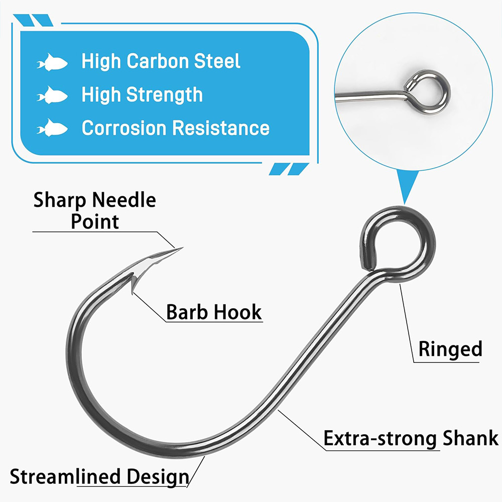 70Pcs Fishing Inline Single Ho - Fishing Hook Assortment recension och pris