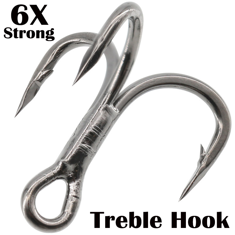 Fishing Treble Hook 6X Strong  - Fishing Hook Assortment recension och pris